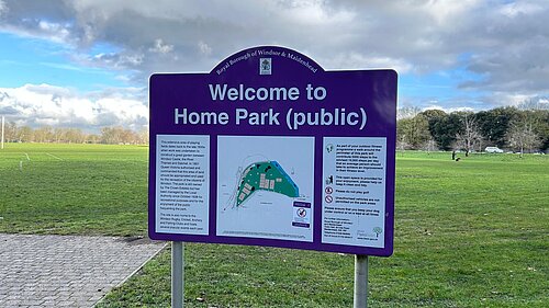 Home park RBWM sign