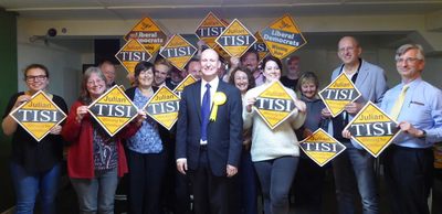 Image courtesy of Richard Coe, East Berkshire Liberal Democrats GE17 Julian Tisi Campaign Launch