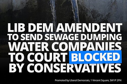 Image of sewage pipes with water amendment blocked