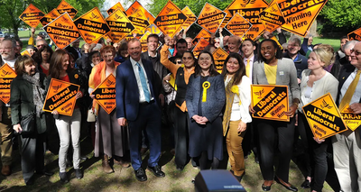 Image courtesy of Liberal Democrats - www.libdems.org Tim Farron leads the opposition to a hard brexit